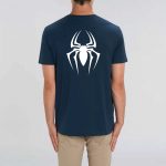 T-shirt Unisexe - Coton BIO, Araignu00e9e Spiderman blanche