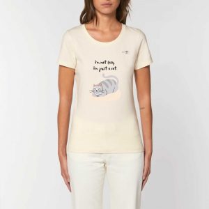 T-shirt Femme 100% Coton BIO - EXPRESSER, I'm just a cat