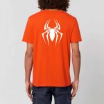 T-shirt Unisexe - Coton BIO, Araignu00e9e Spiderman blanche
