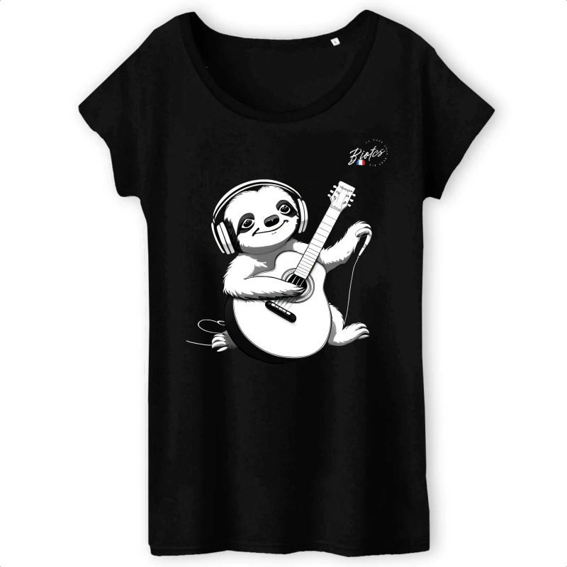 T-shirt Femme 100%, joueuse de guitare