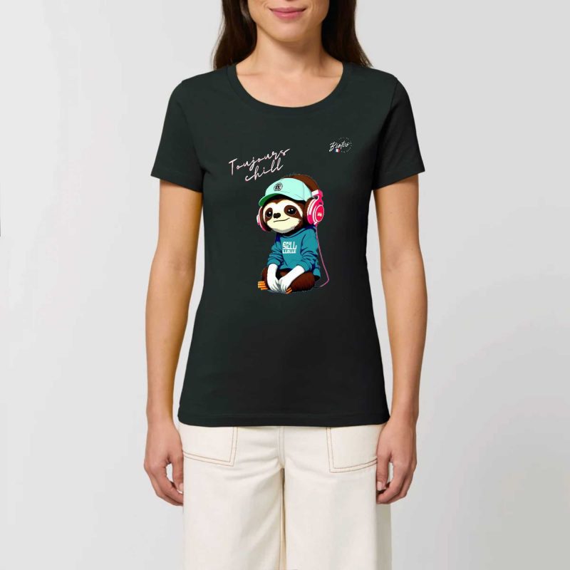 T-shirt Femme 100% Coton BIO - EXPRESSER, toujours chill