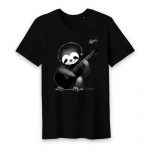 T-shirt Homme Col rond, joueur de guitare