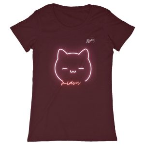 T-shirt tête de chat pour femme